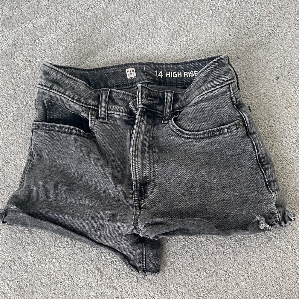 Vintage grey gap denim shorts